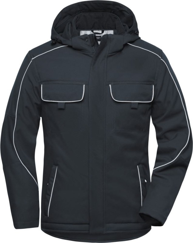 Daiber JN 886 Pracovní softshellová polstrovaná bunda - Solid 02.0886 carbon