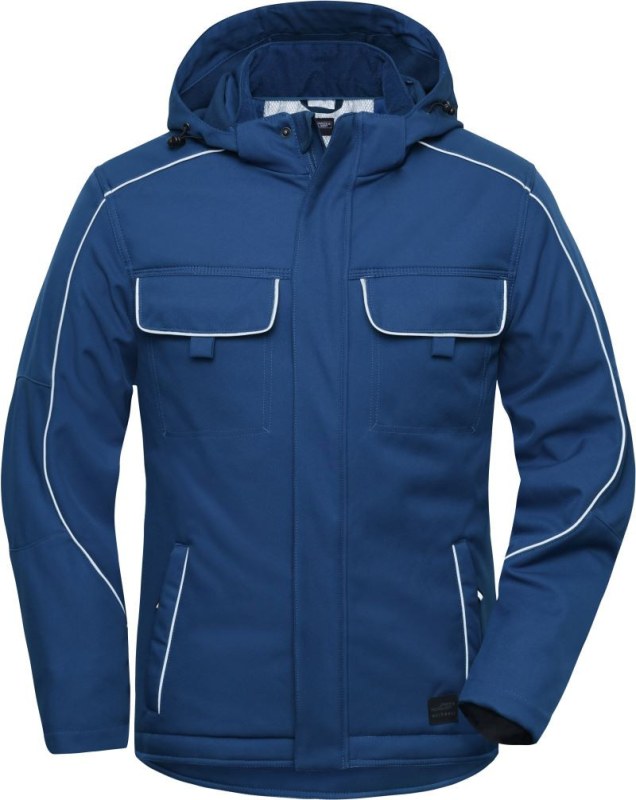 Daiber JN 886 Pracovní softshellová polstrovaná bunda - Solid 02.0886 dark royal