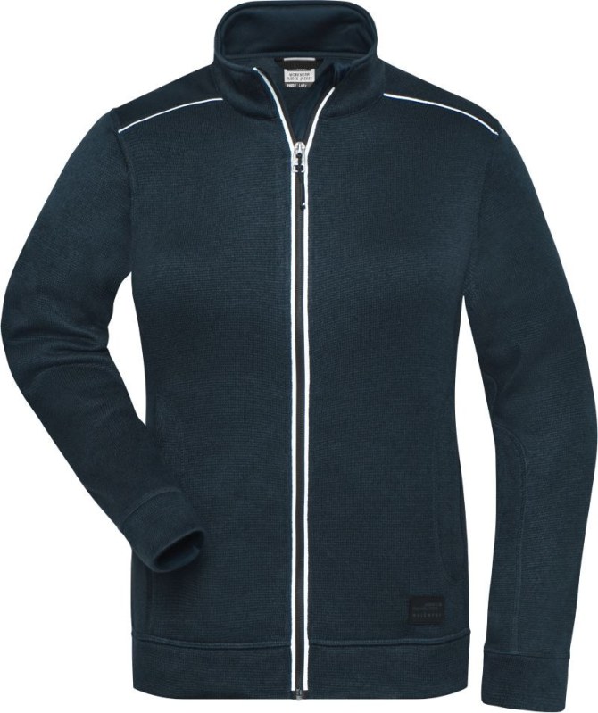 Daiber JN 897 Dámská pracovní pletená fleece bunda - Solid 02.0897 navy/navy