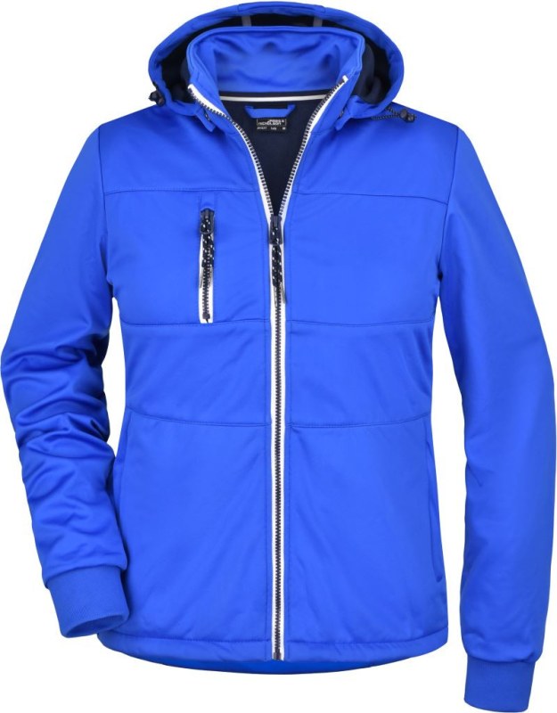Daiber JN 1077 Dámská 3-vrstvá softshellová bunda "Maritim" 02.1077 nautic blue/navy/white