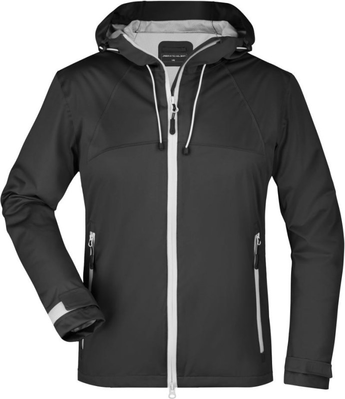 Daiber JN 1097 Dámská 3-vrstvá softshellová bunda 02.1097 black/silver