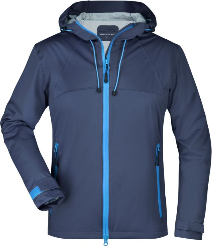 Daiber JN 1097 Dámská 3-vrstvá softshellová bunda 02.1097 navy/cobalt