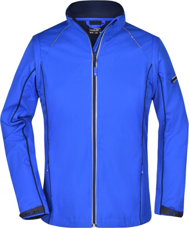 Daiber JN 1121 Dámská softshell bunda s odepínacími rukávy 02.1121 nautic blue/navy