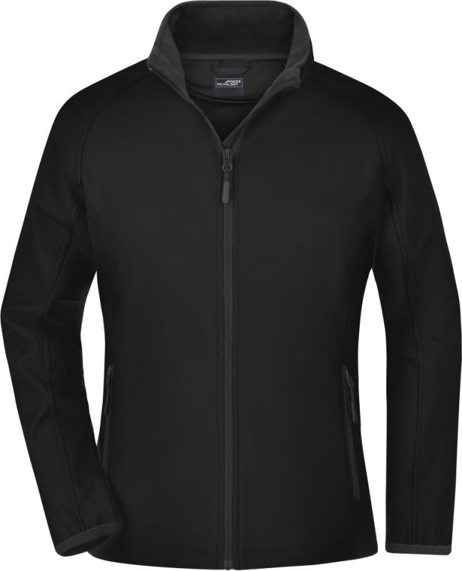 Daiber JN 1129 Dámská 2-vrstvá promo softshellová bunda 02.1129 black/black
