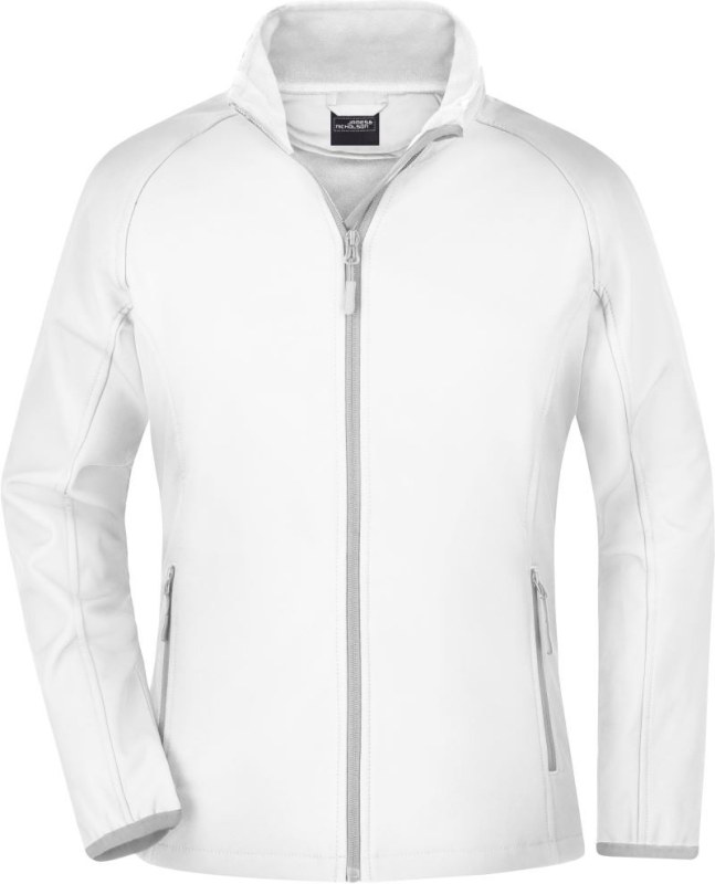Daiber JN 1129 Dámská 2-vrstvá promo softshellová bunda 02.1129 white/white
