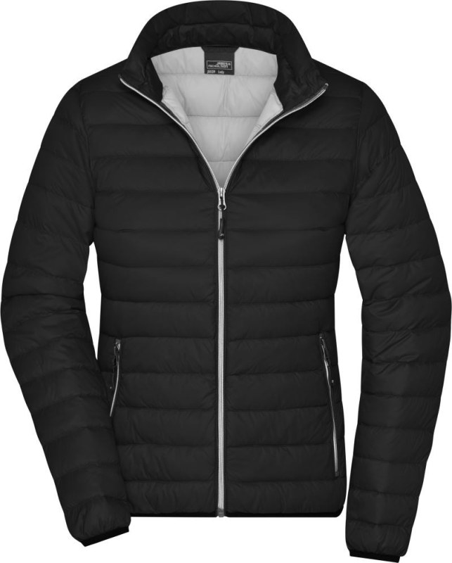 Daiber JN 1139 Dámská péřová bunda 02.1139 black/silver