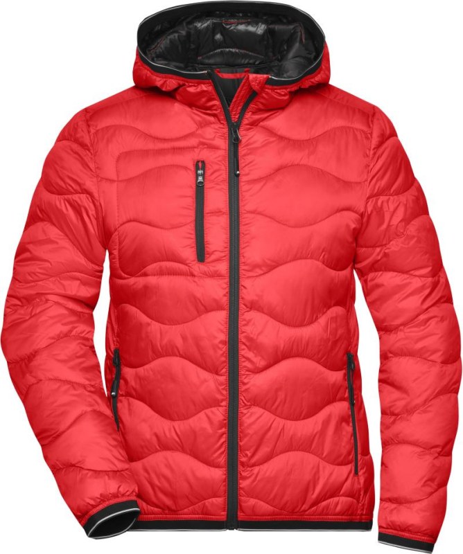 Daiber JN 1155 Dámská prošívaná bunda 02.1155 red/black