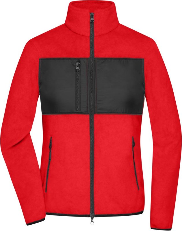 Daiber JN 1311 Dámská fleecová bunda 02.1311 red/black