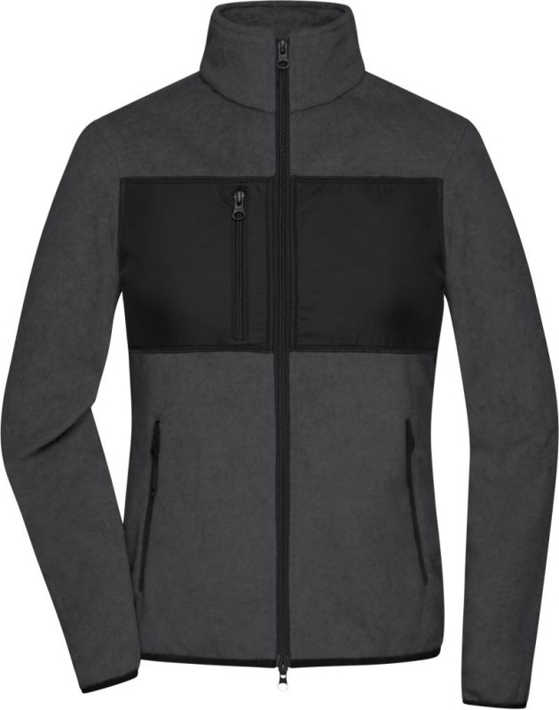Daiber JN 1311 Dámská fleecová bunda 02.1311 dark melange/black
