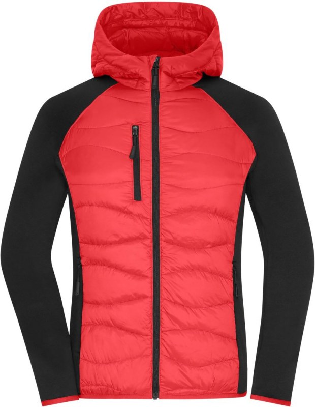 Daiber JN 1329 Dámská hybridní bunda 02.1329 red/black - Dámské oblečení bundy