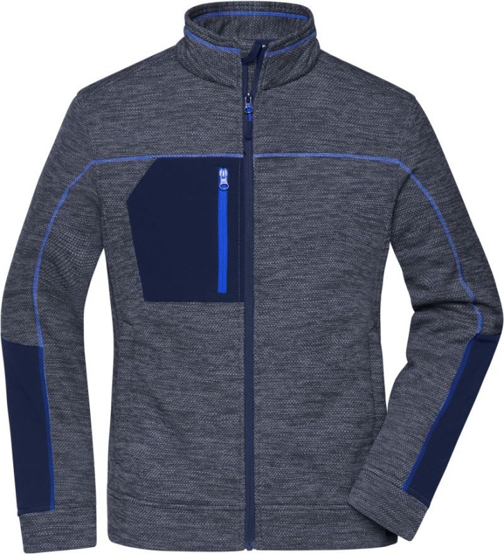 Daiber JN 1817 Dámská pletená fleecová bunda 02.1817 navy melange/navy/royal