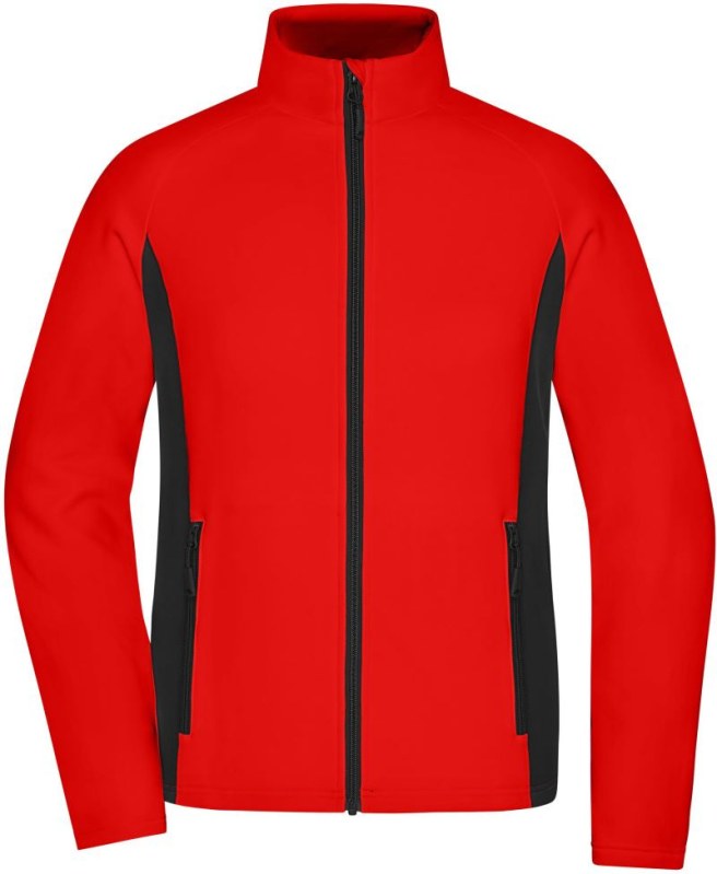Daiber JN 1859 Dámská strečová fleecová bunda 02.1859 red/black