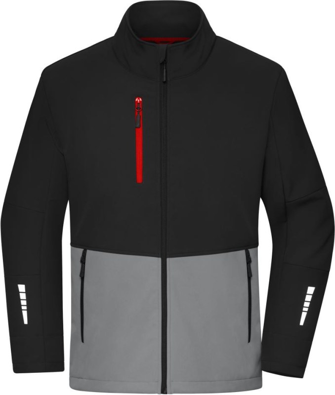 Daiber JN 1886 3-vrstvá softshellová bunda 02.1886 black/metal grey