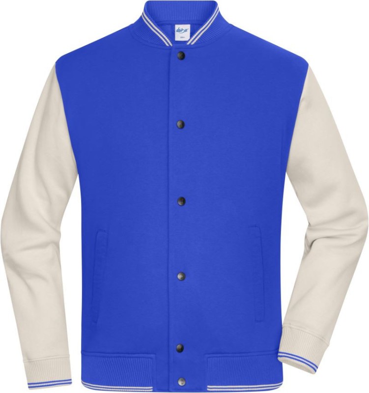 Daiber 8044 College bunda z bio bavlny 02.8044 royal/sandstone