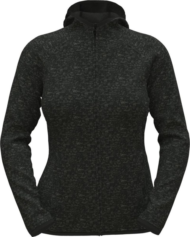 Stedman Lux Knit Fleece Jacket Women Dámská pletená fleecová bunda s kapucí 05.5560 black opal heather