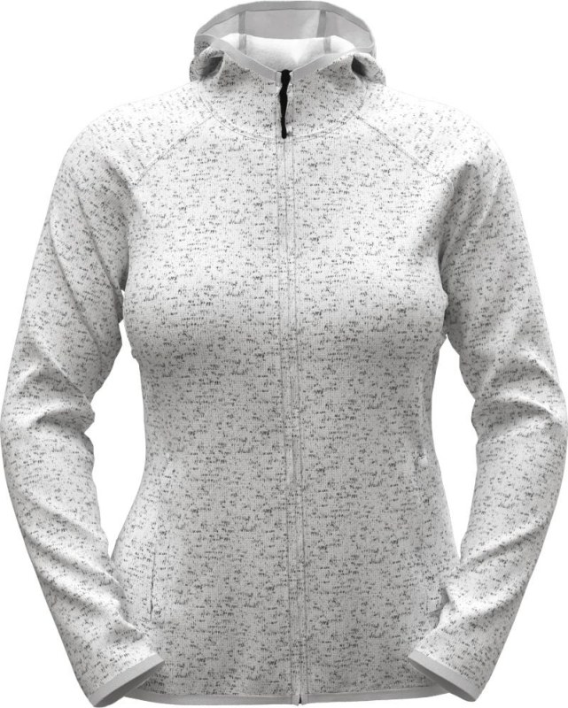 Stedman Lux Knit Fleece Jacket Women Dámská pletená fleecová bunda s kapucí 05.5560 light grey heather