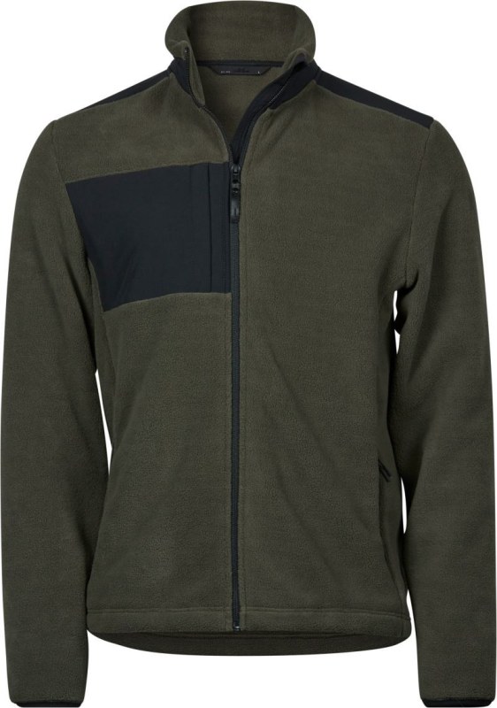 Tee Jays TJ 9120 Fleecová bunda "Mountain" 18.9120 deep green/black - Dámské oblečení bundy