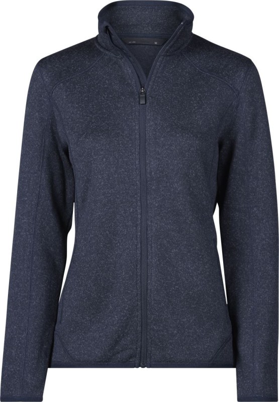 Tee Jays TJ 9616 Dámská melanžová pletená fleecová bunda 18.9616 navy melange