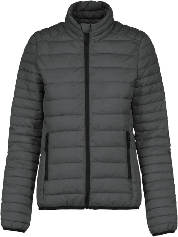 Kariban K 6121 Lehká dámská prošívaná bunda 20.6121 marl dark grey