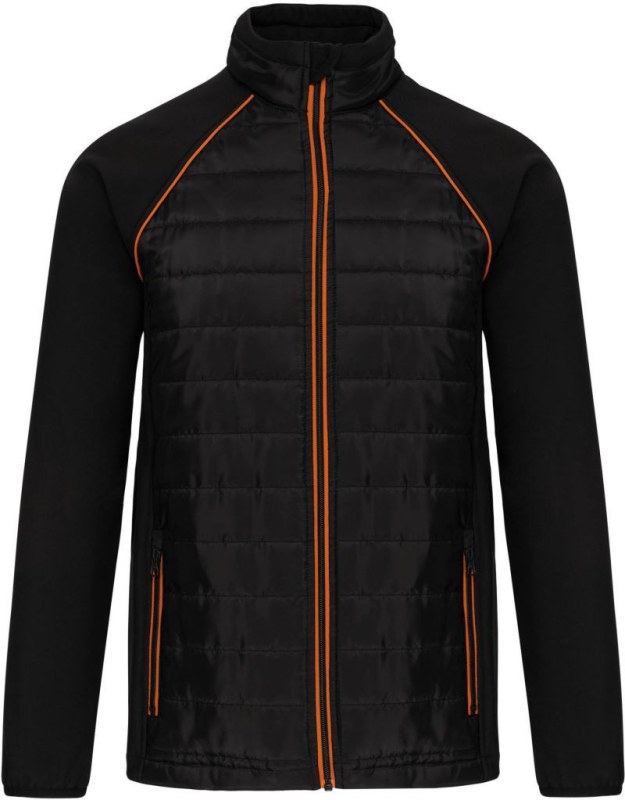 WK WK 6147 Pracovní hybridní bunda "Day-to-Day" 20.6147 black/orange - Dámské oblečení bundy