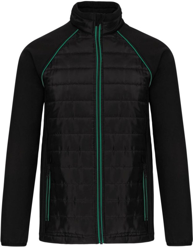 WK WK 6147 Pracovní hybridní bunda "Day-to-Day" 20.6147 black/kelly green