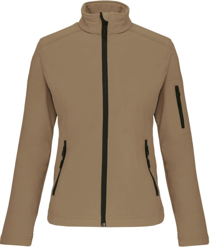 Kariban K 400 Dámská 3-vrstvá softshellová bunda 20.K400 camel