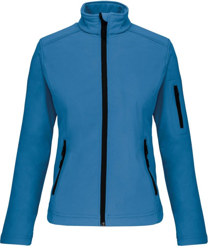 Kariban K 400 Dámská 3-vrstvá softshellová bunda 20.K400 aqua blue