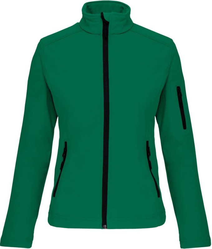 Kariban K 400 Dámská 3-vrstvá softshellová bunda 20.K400 kelly green