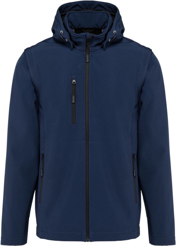 Kariban K 422 Unisex 3-vrstvá softshellová bunda s kapucí 20.K422 navy