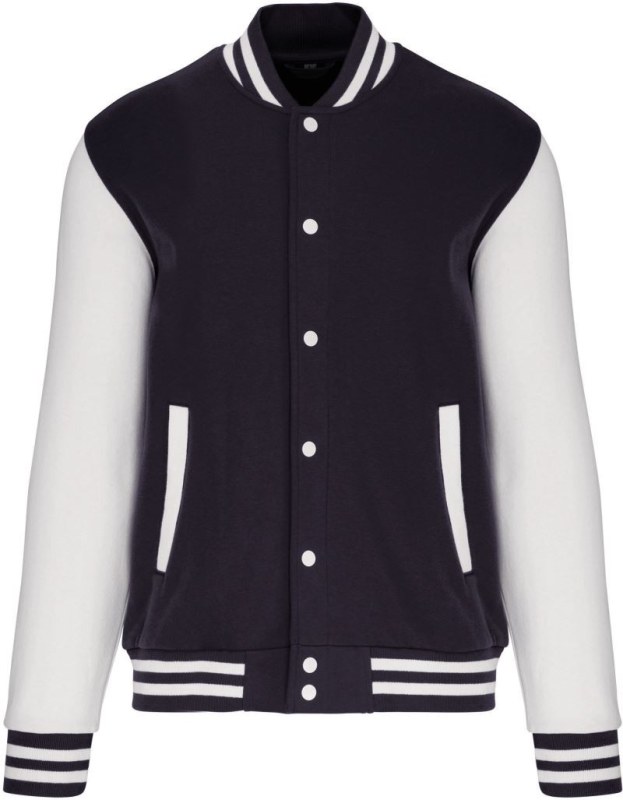 Kariban K 497 Unisex college bunda "Teddy" 20.K497 navy/white