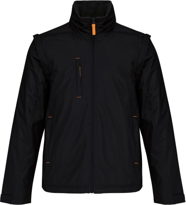 Kariban K 639 2-v-1 bunda s odepínacími rukávy 20.K639 black/orange/black