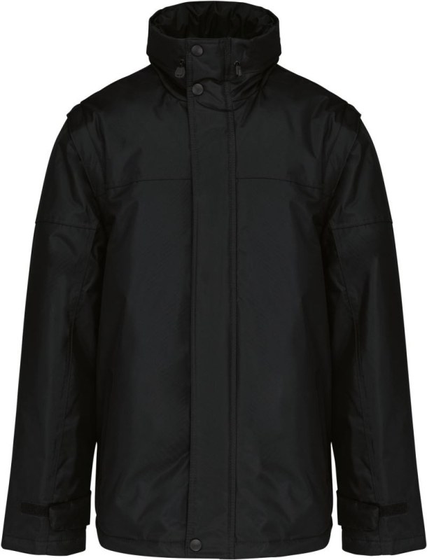 Kariban K 693 Pracovní bunda „Factory“ s odep. rukávy 20.K693 black/black