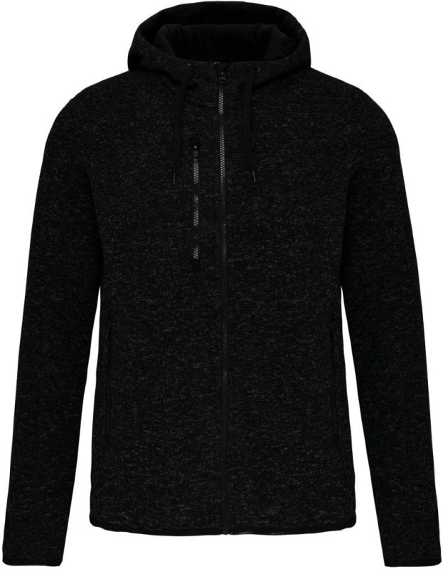 Kariban ProAct PA 366 Dámská pletená fleecová bunda s kapucí 20.P366 dark grey melange