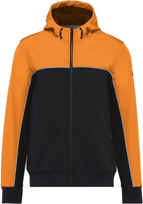 WK WK 450 Pracovní 3-vrstvá softshellová bunda 20.W450 black/orange