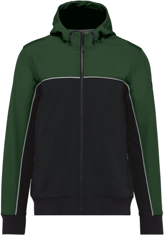 WK WK 450 Pracovní 3-vrstvá softshellová bunda 20.W450 black/forest green
