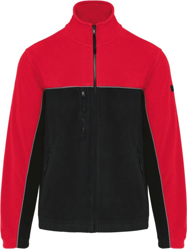 WK WK 904 Pracovní fleecová bunda 20.W904 black/red - Dámské oblečení bundy