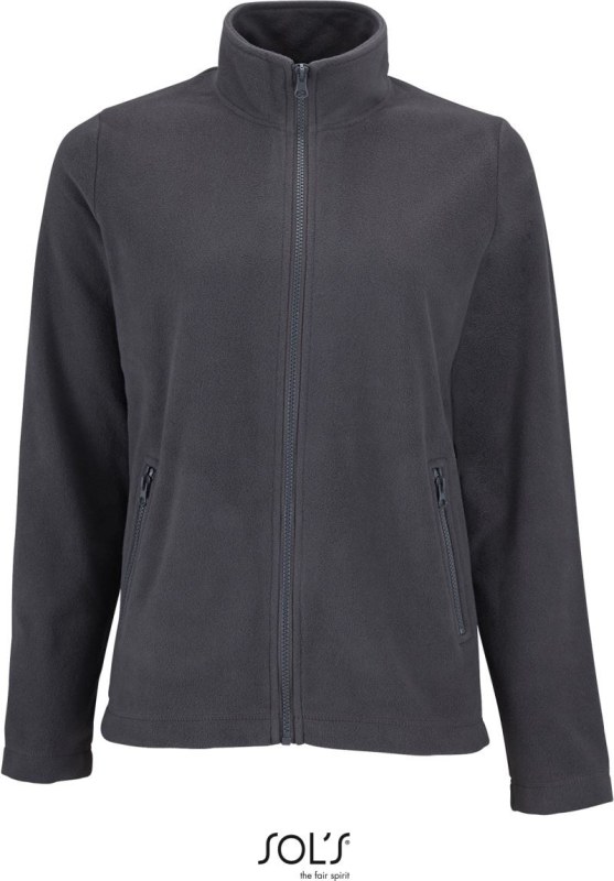 SOL´S Norman Women Dámská fleecová bunda 25.2094 charcoal grey
