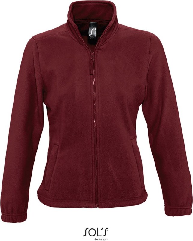 SOL´S North Women Dámská fleecová bunda 25.5450 burgundy