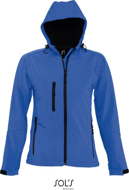 SOL´S Replay Women Dámská 3-vrstvá softshellová bunda s kapucí 25.6802 royal blue