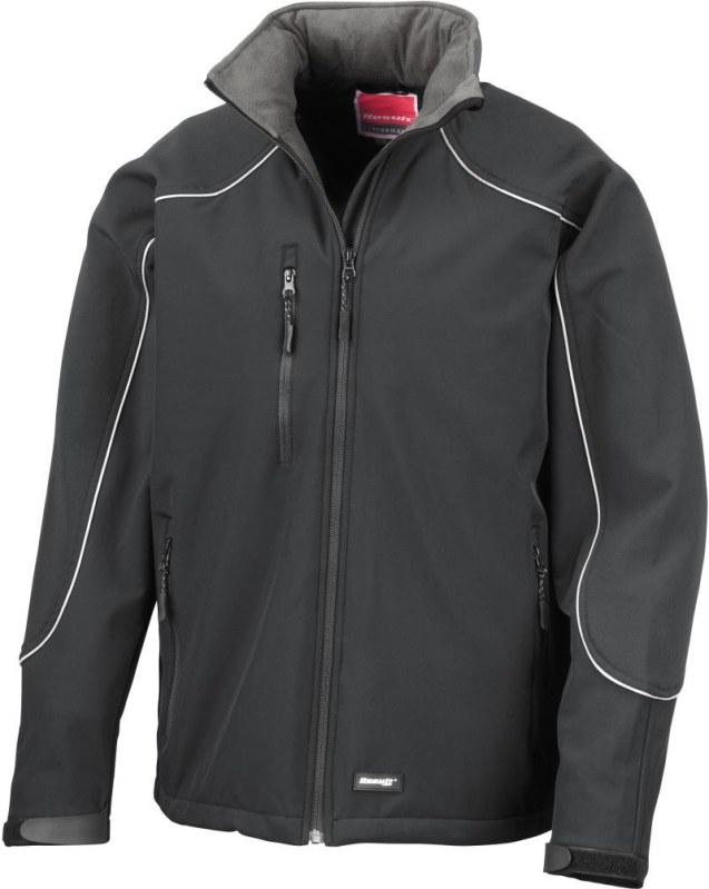 Result R 118X 3-vrstvá softshell bunda "IceFell" s&nbsp;kapucí 30.118X all black - Dámské oblečení bundy