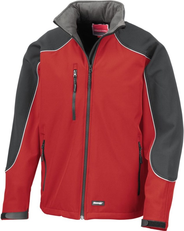 Result R 118X 3-vrstvá softshell bunda "IceFell" s kapucí 30.118X red/black