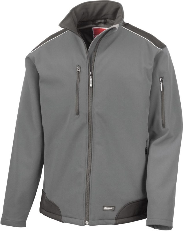 Result R 124X 3-vrstvá softshellová ripstop pracovní bunda 30.124X grey/black