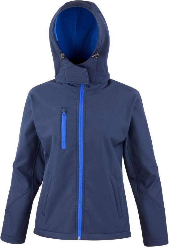 Result R 230F Dámská 3-vrstvá softshellová bunda s kapucí 30.230F navy/royal
