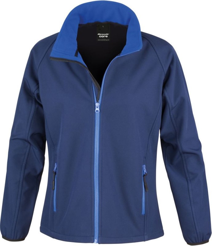 Result R 231F Dámská 2-vrstvá softshell bunda "Printable" 30.231F navy/royal