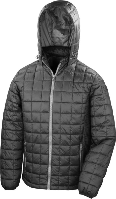 Result R 401X Prošívaná bunda s&nbsp;kapucí 30.401X black/phantom grey - Dámské oblečení bundy