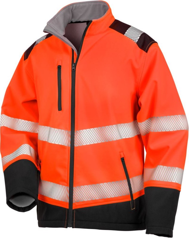Result R 476X Bezpečnostní softshellová bunda 30.476X fluorescent orange/black