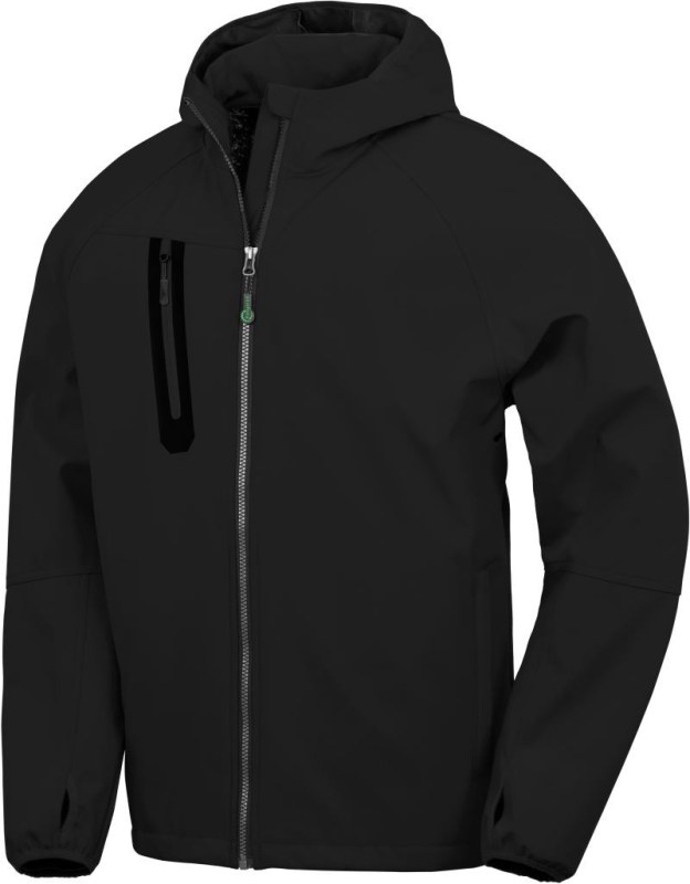 Result R 909X Unisex 3-vrstvá softshellová bunda s kapucí 30.909X black/black