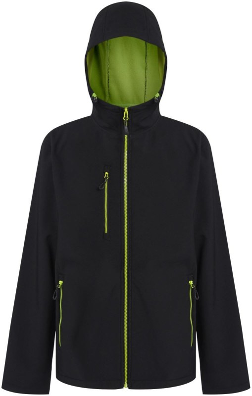 Regatta TRA 705 2-vrstvá softshellová bunda "Navigate" 36.A705 black/lime green