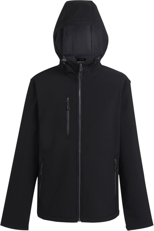 Regatta TRA 705 2-vrstvá softshellová bunda "Navigate" 36.A705 black/seal grey