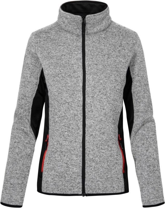 Promodoro 7705 Dámská pracovní pletená fleecová bunda 40.7705 heather grey